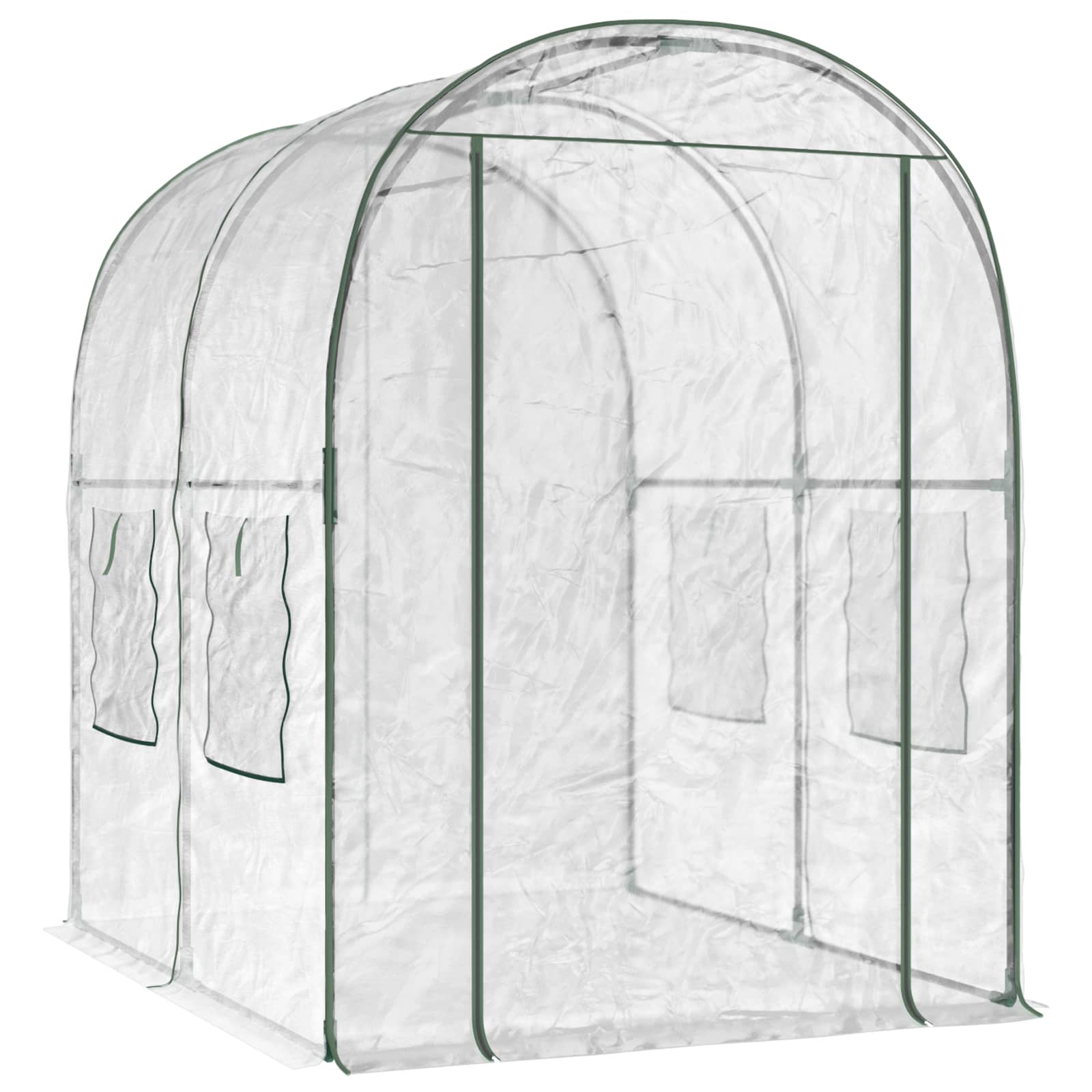 Kweekhuis met Frame 160 x 200 x 192,5 cm PVC Doorzichtig is nu te koop bij PeponiXL, paradijselijk wonen!