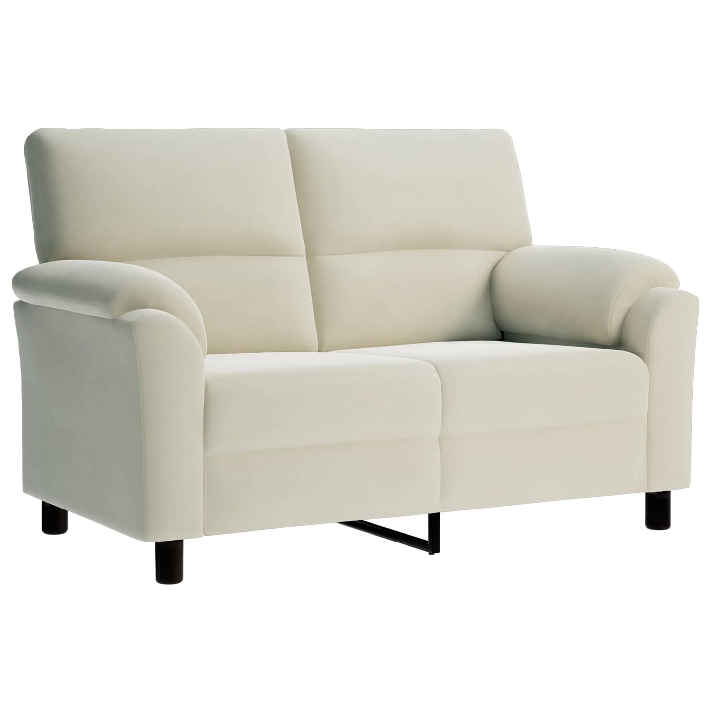 Bankstel 3 pcs Crèmekleurig fluweel