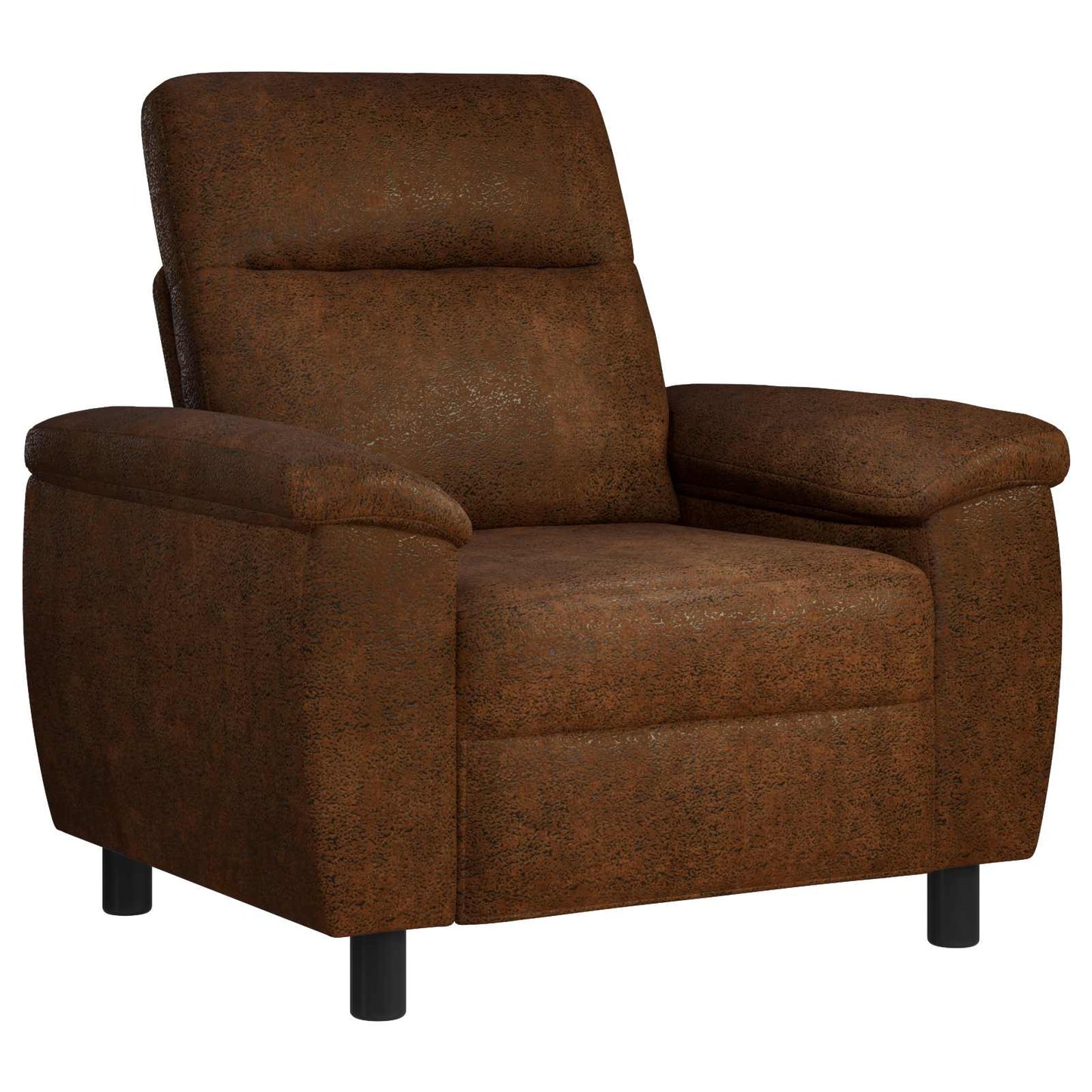 Bankstel 2 pcs Bruin Nep Suede Leer