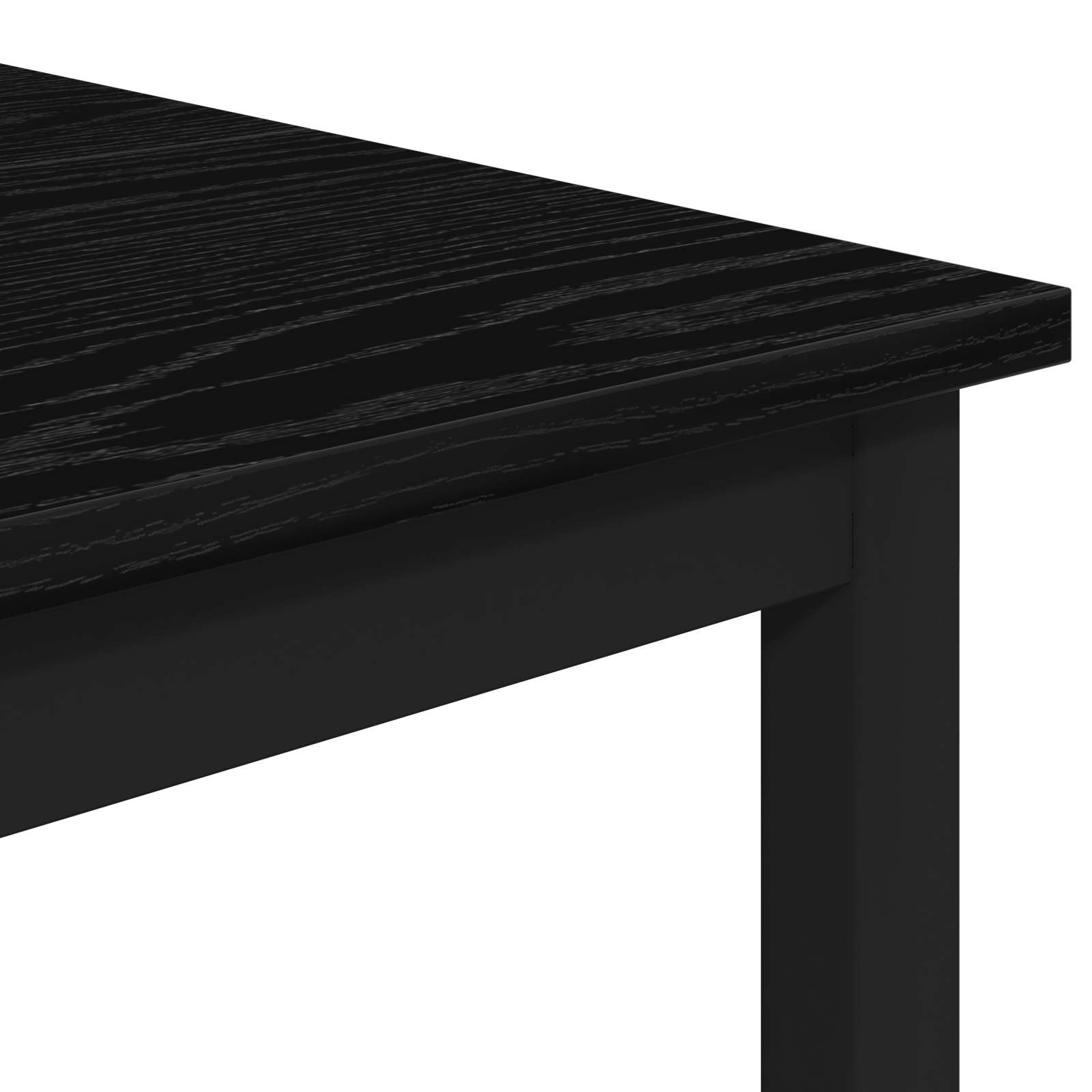 Barkruk Zwart eiken 40 x 32 x 64 cm Bewerkt hout is nu te koop bij PeponiXL, paradijselijk wonen!
