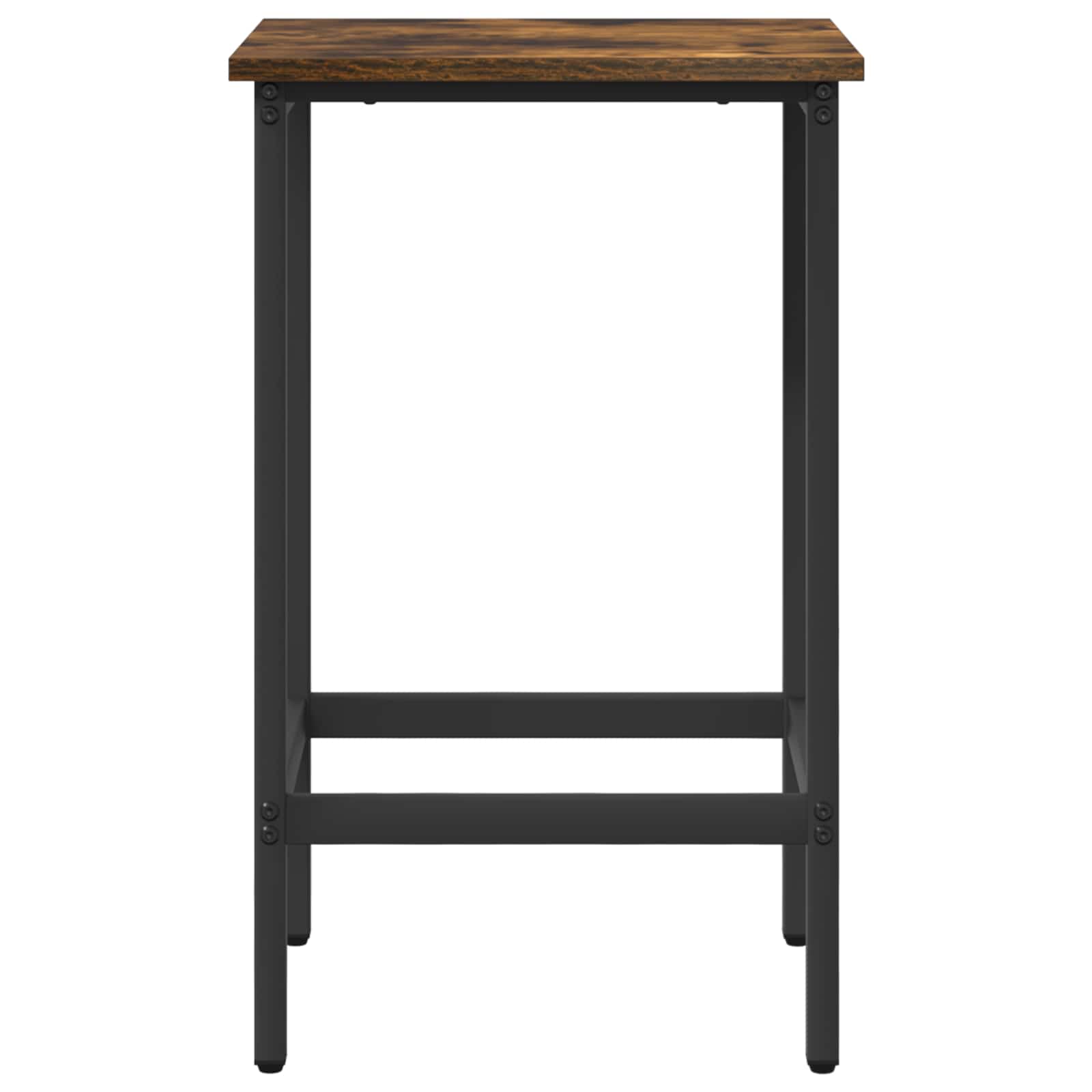 Barkruk Gerookt eiken 40 x 32 x 64 cm Bewerkt hout is nu te koop bij PeponiXL, paradijselijk wonen!