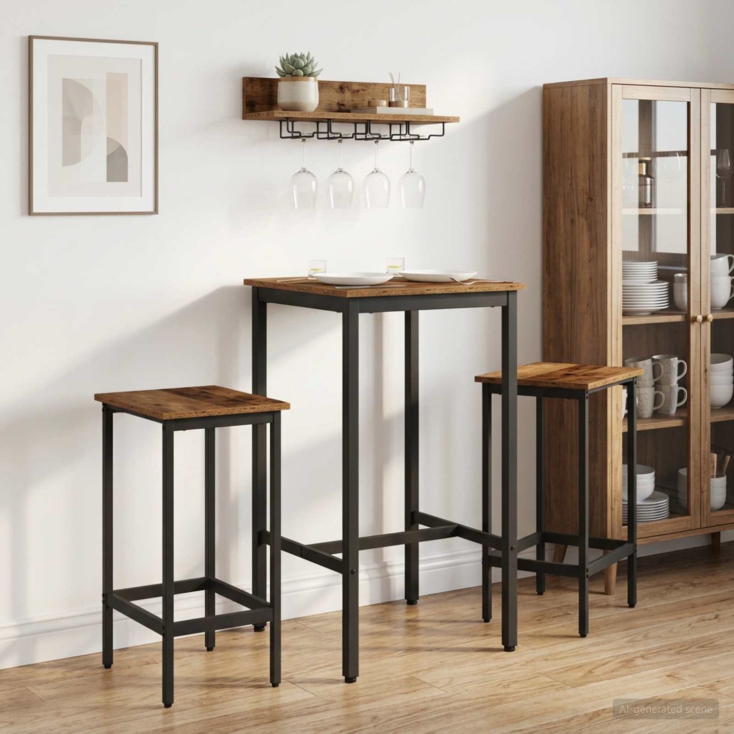 Barkruk 2 pcs Oud hout 40 x 32 x 64 cm Bewerkt hout is nu te koop bij PeponiXL, paradijselijk wonen!
