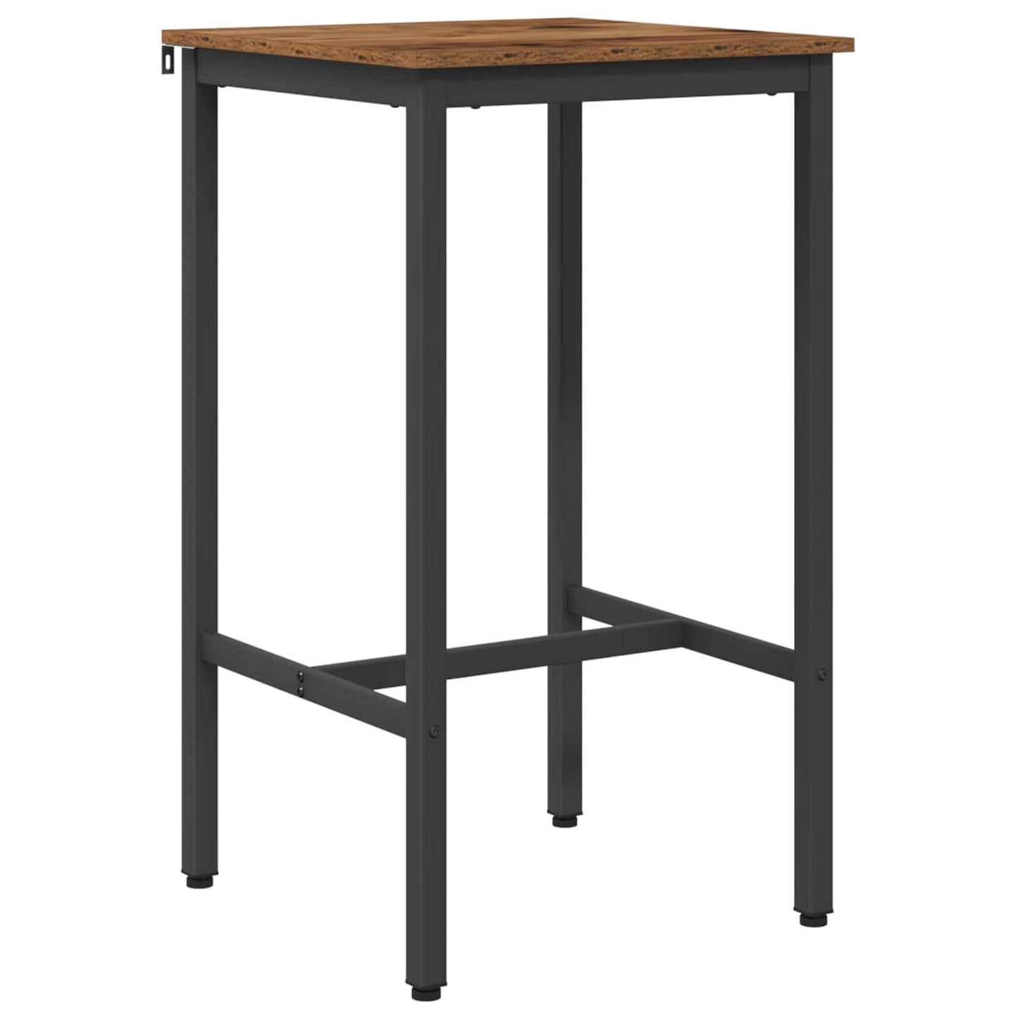 Bartafel 52 x 52 x 110 cm Bewerkt hout Oud hout Rechthoekig