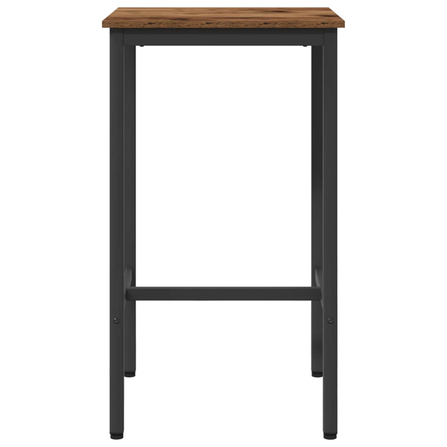 Bartafel 52 x 52 x 110 cm Bewerkt hout Oud hout Rechthoekig