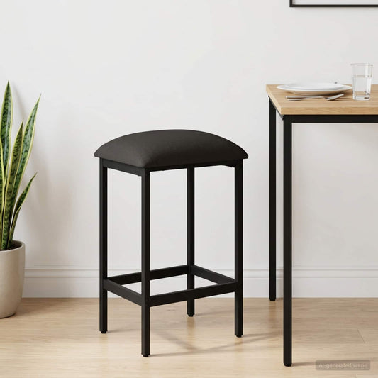 Barkruk Donkergrijs 40 x 32 x 64 cm Bewerkt hout is nu te koop bij PeponiXL, paradijselijk wonen!