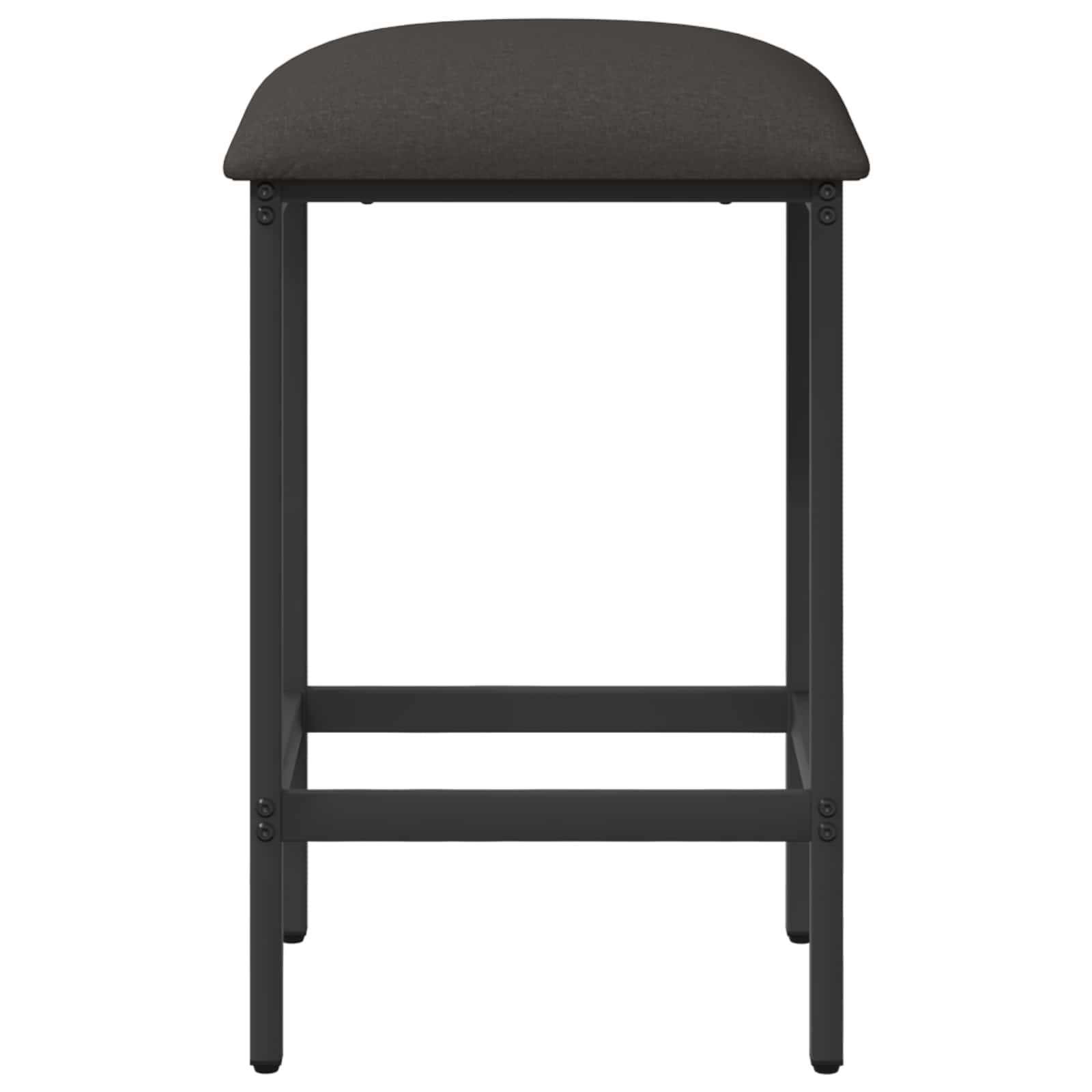 Barkruk 2 pcs Donkergrijs 40 x 32 x 64 cm Bewerkt hout is nu te koop bij PeponiXL, paradijselijk wonen!