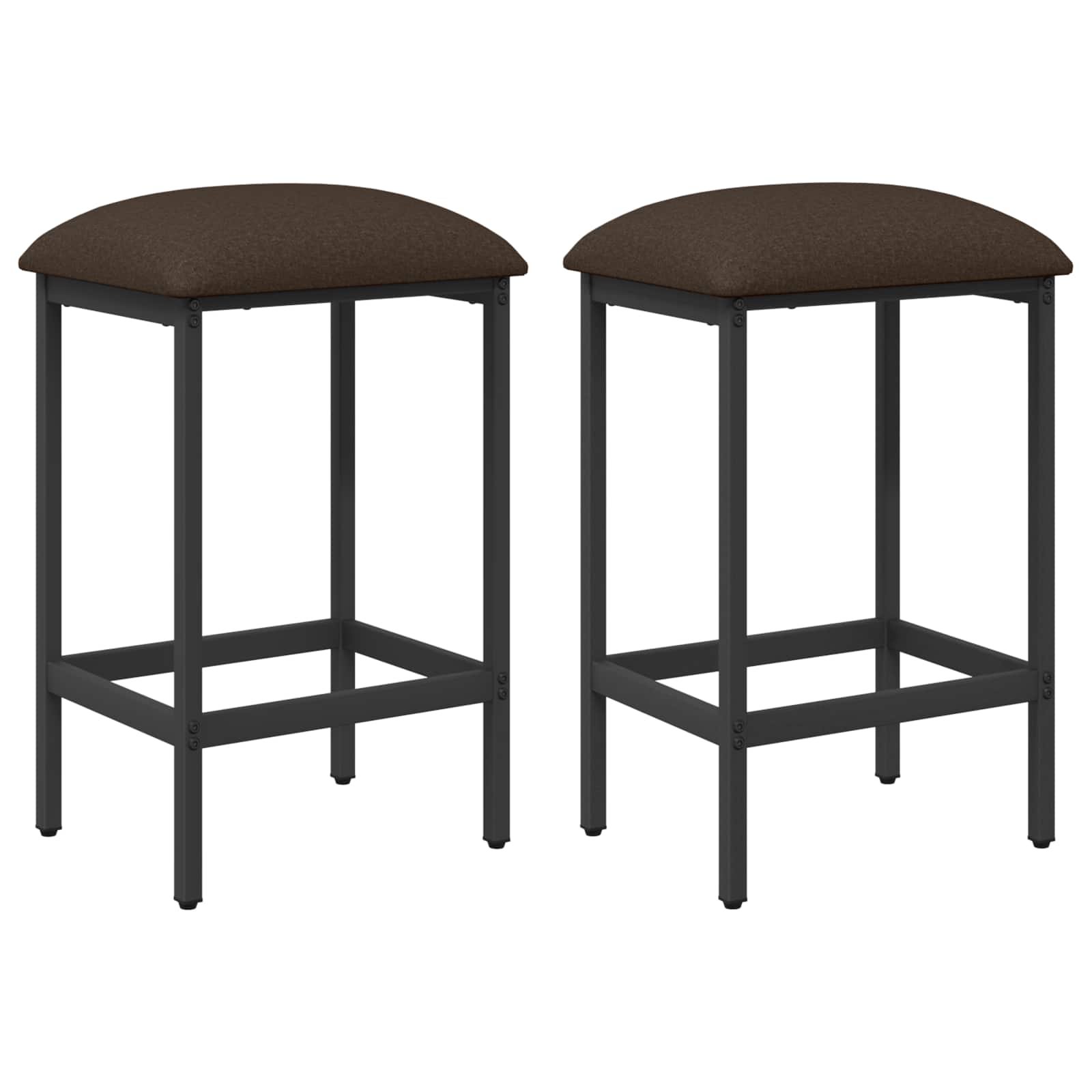 Barkruk 2 pcs Taupe 40 x 32 x 64 cm Bewerkt hout is nu te koop bij PeponiXL, paradijselijk wonen!