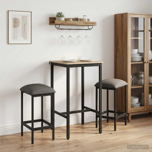 Barkruk 2 st Lichtgrijs 40 x 32 x 74 cm Bewerkt hout is nu te koop bij PeponiXL, paradijselijk wonen!
