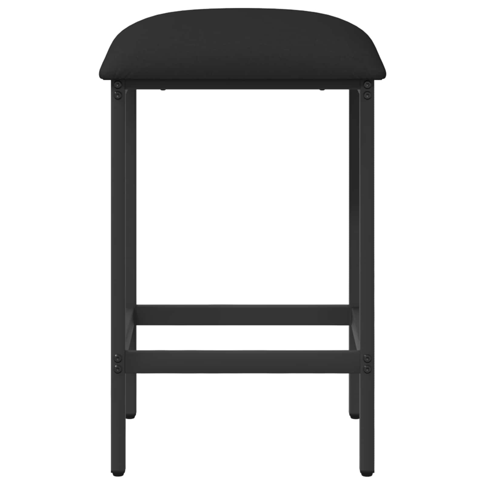 Barkruk 2 pcs Zwart 40 x 32 x 74 cm Bewerkt hout is nu te koop bij PeponiXL, paradijselijk wonen!