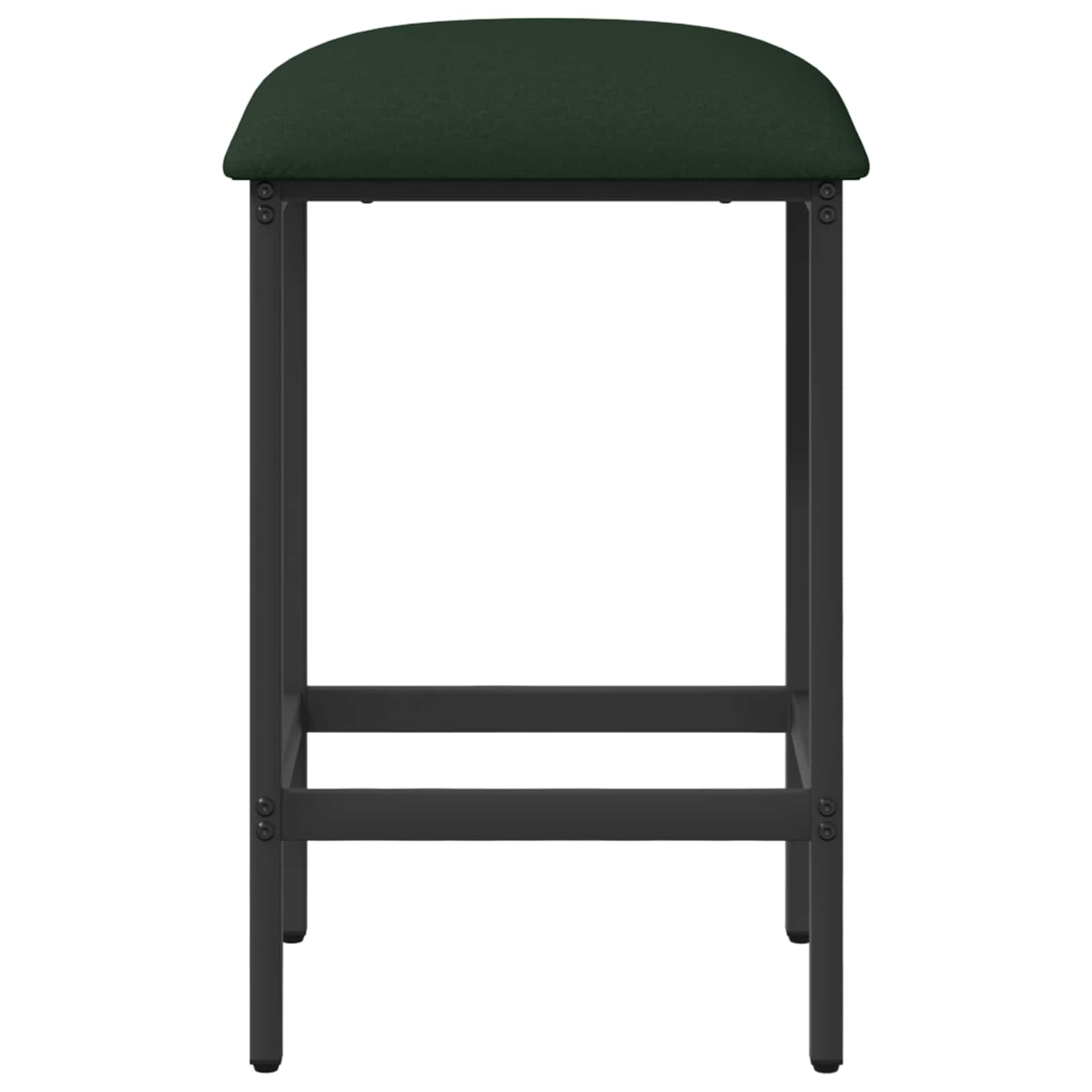Barkruk 2 pcs Donkergroen 40 x 32 x 74 cm Bewerkt hout is nu te koop bij PeponiXL, paradijselijk wonen!