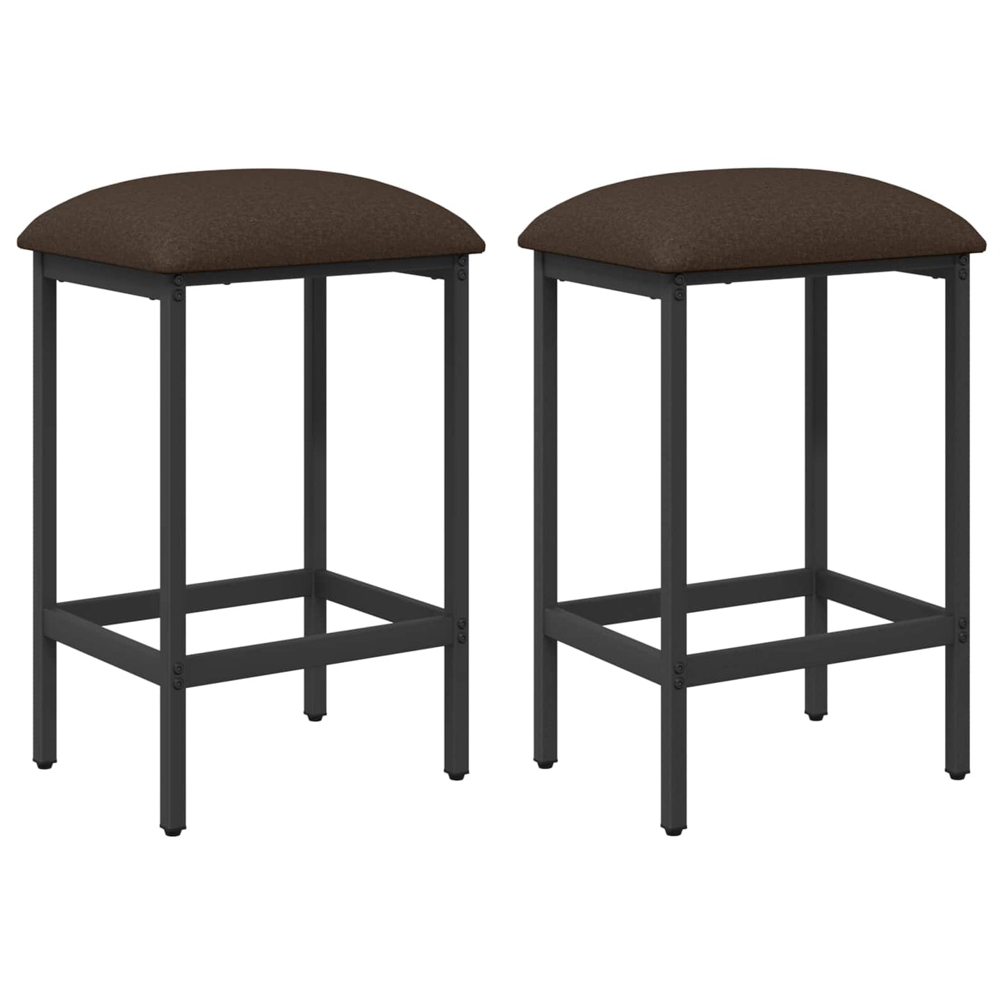 Barkruk 2 pcs Taupe 40 x 32 x 74 cm Bewerkt hout is nu te koop bij PeponiXL, paradijselijk wonen!
