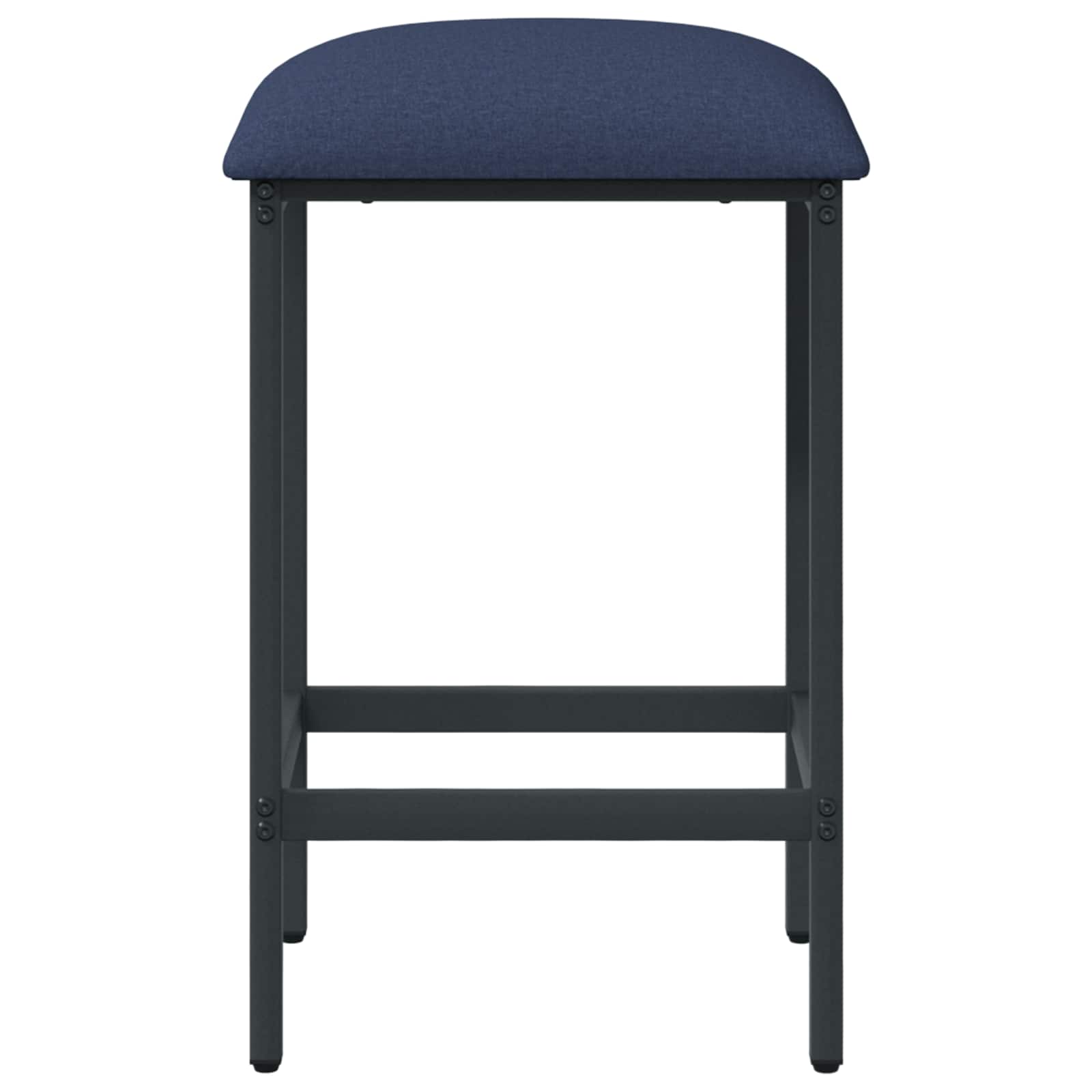 Barkruk 2 pcs Blauw 40 x 32 x 74 cm Bewerkt hout is nu te koop bij PeponiXL, paradijselijk wonen!