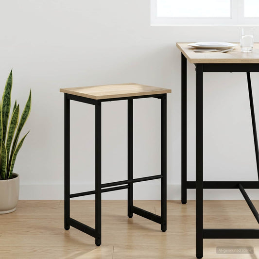 Barkruk Sonoma Eiken 40 x 32 x 64 cm Bewerkt hout is nu te koop bij PeponiXL, paradijselijk wonen!