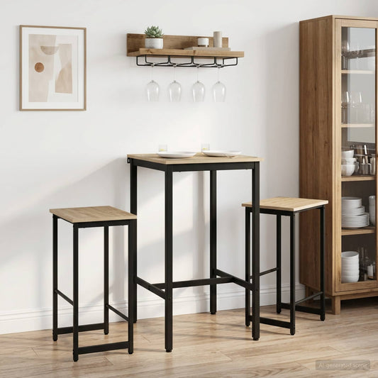 Barkruk 2 st Sonoma Eiken 40 x 32 x 64 cm Bewerkt hout is nu te koop bij PeponiXL, paradijselijk wonen!