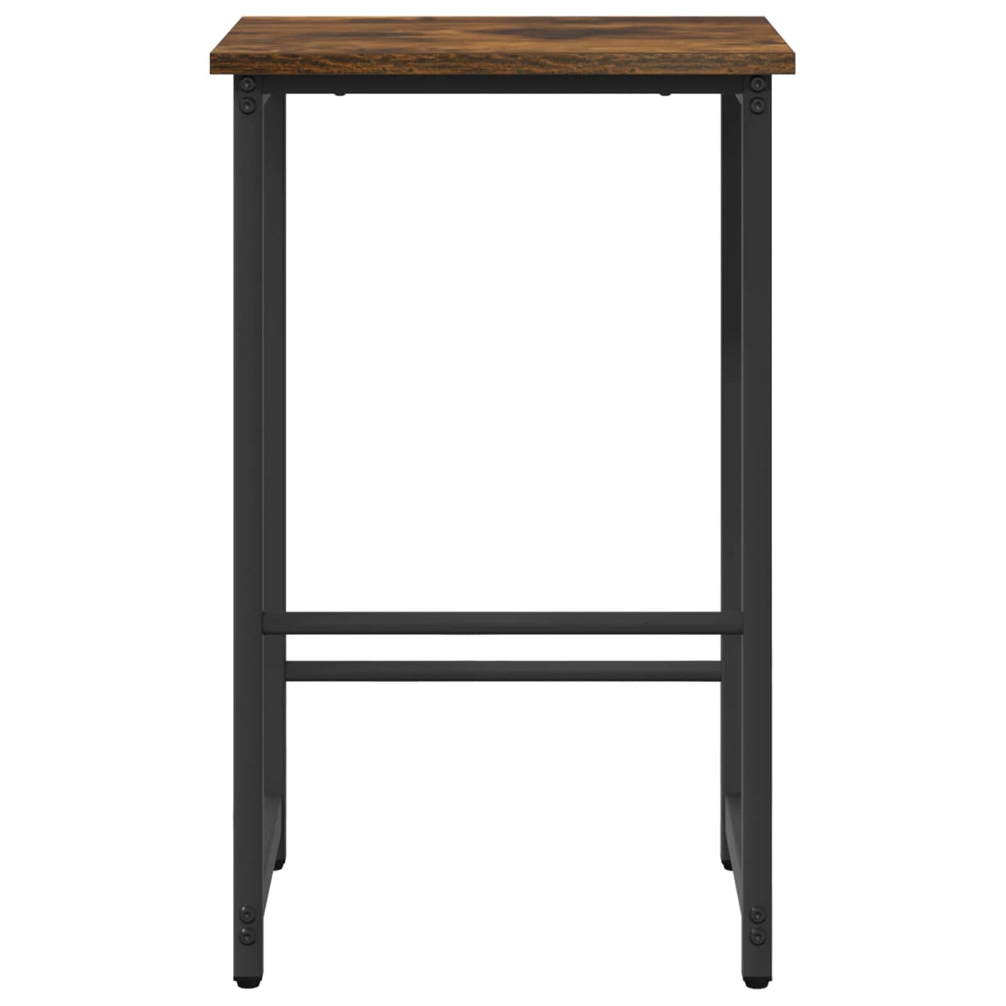 Barkruk 2 st Gerookt eiken 40 x 32 x 64 cm Bewerkt hout