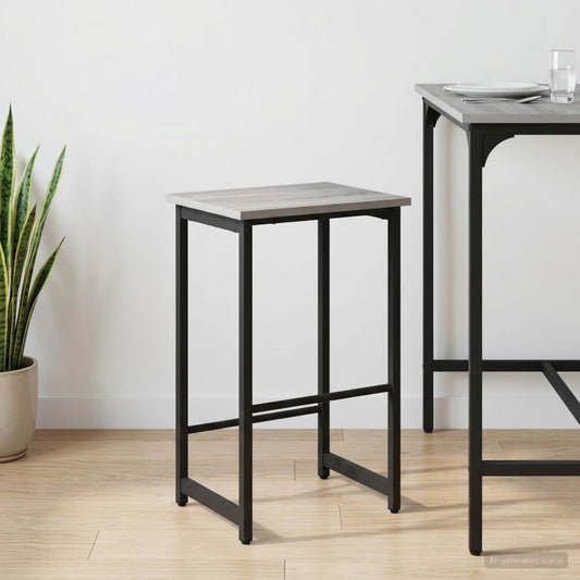 Barkruk Grijs Sonoma 40 x 32 x 64 cm Bewerkt hout is nu te koop bij PeponiXL, paradijselijk wonen!