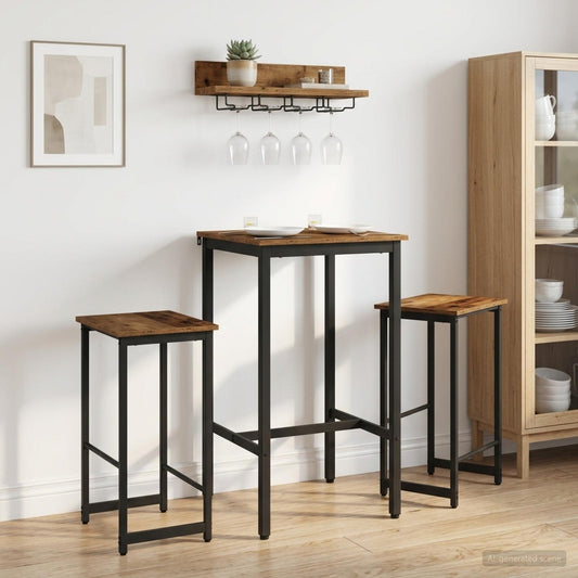 Barkruk 2 st Oud hout 40 x 32 x 64 cm Bewerkt hout is nu te koop bij PeponiXL, paradijselijk wonen!
