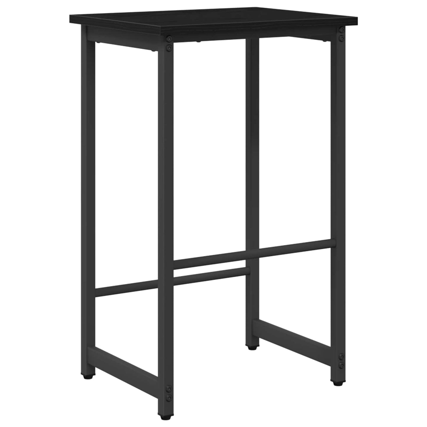 Barkruk Zwart eiken 40 x 32 x 74 cm Bewerkt hout