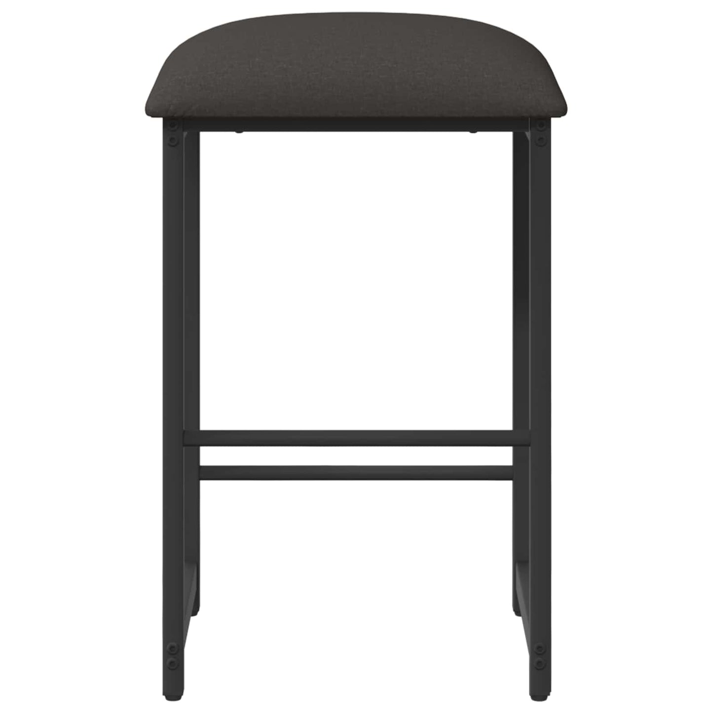 Barkruk 2 st Donkergrijs 40 x 32 x 74 cm Bewerkt hout