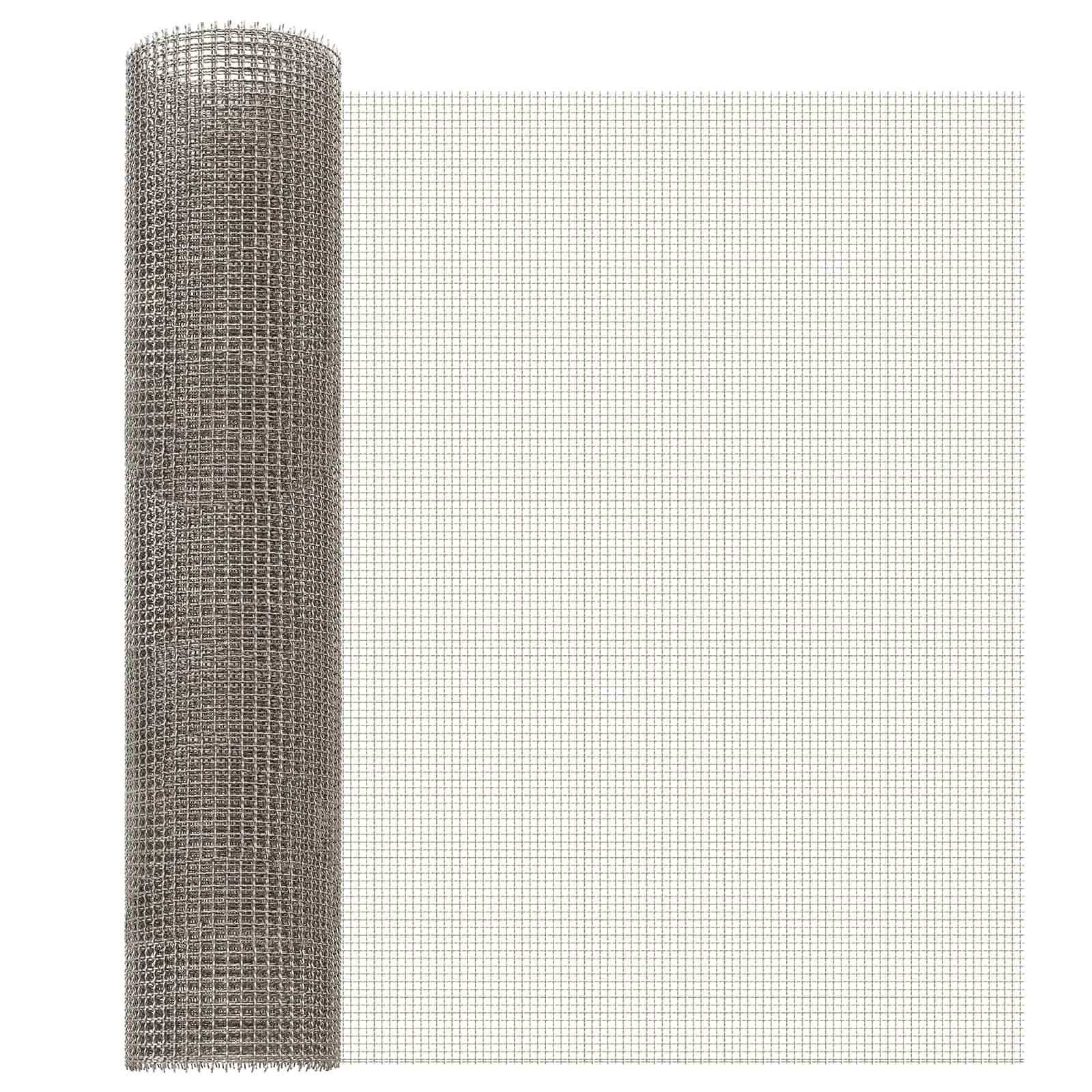 Gaas Scherm 60 x 1000 cm 3 Mesh RVS 201 Zilverkleurig is nu te koop bij PeponiXL, paradijselijk wonen!
