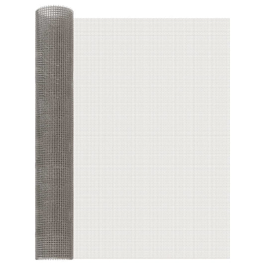 Gaas Scherm 80 x 500 cm 3 Mesh RVS 201 Zilverkleurig is nu te koop bij PeponiXL, paradijselijk wonen!