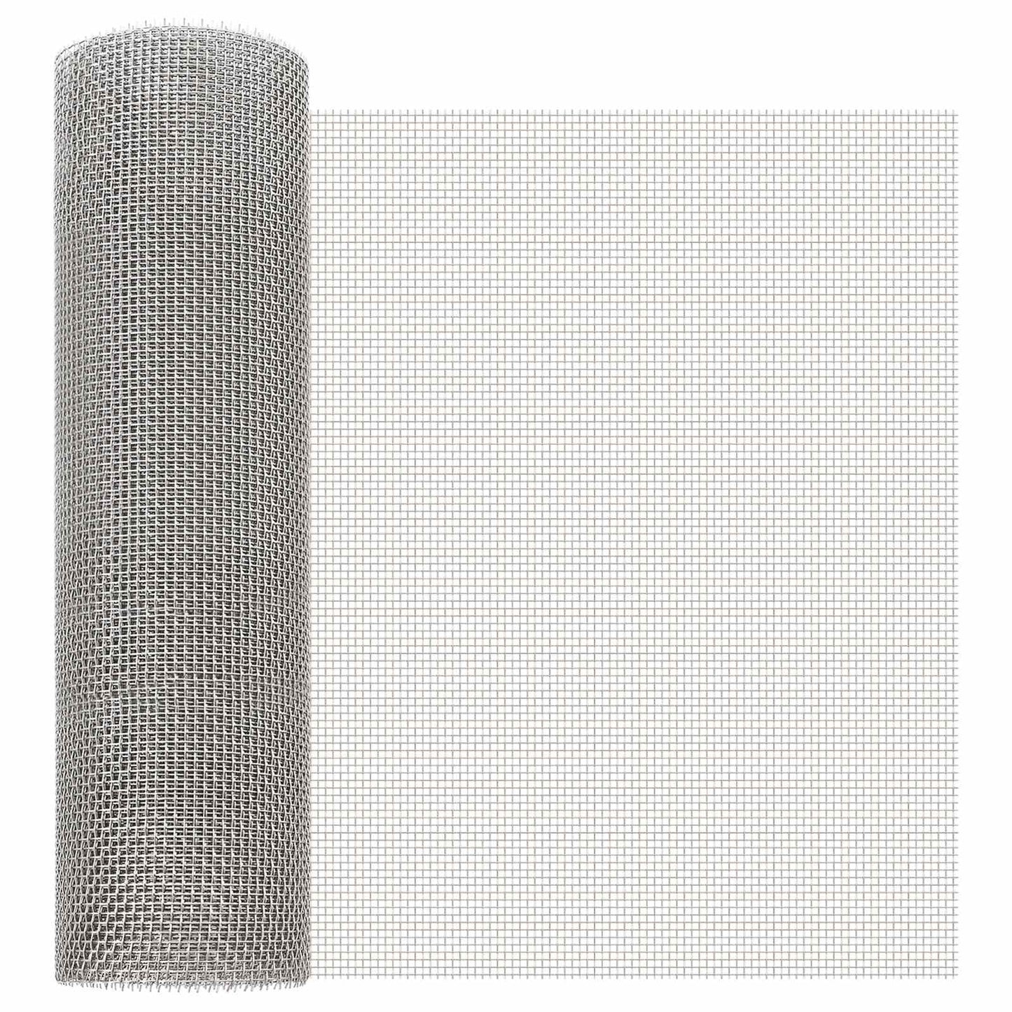 Gaas Scherm 40 x 200 cm 6 Mesh RVS 201 Zilverkleurig is nu te koop bij PeponiXL, paradijselijk wonen!