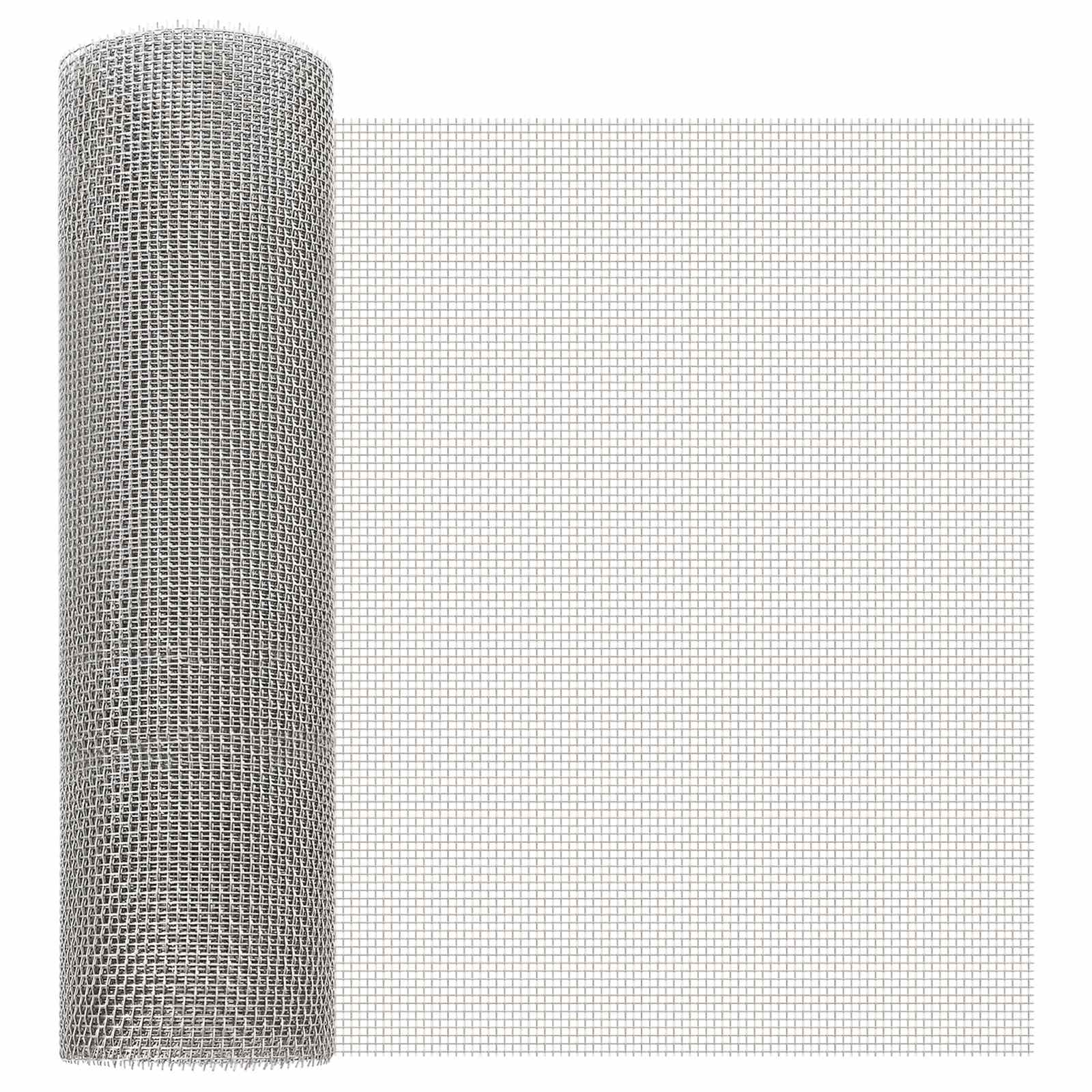 Gaas Scherm 40 x 200 cm 6 Mesh RVS 201 Zilverkleurig is nu te koop bij PeponiXL, paradijselijk wonen!