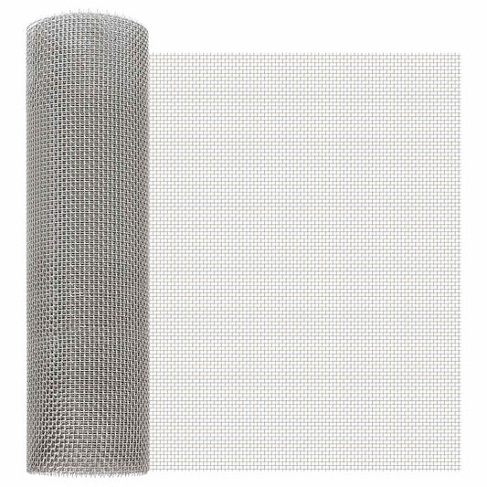 Gaas Scherm 40 x 200 cm 6 Mesh RVS 201 Zilverkleurig is nu te koop bij PeponiXL, paradijselijk wonen!