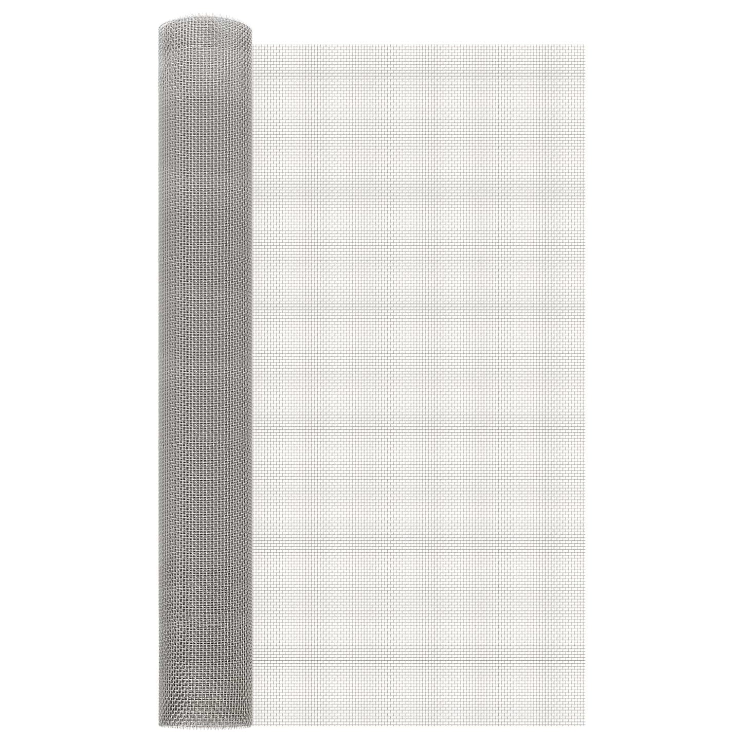 Gaas Scherm 80 x 500 cm 6 Mesh RVS 201 Zilverkleurig is nu te koop bij PeponiXL, paradijselijk wonen!
