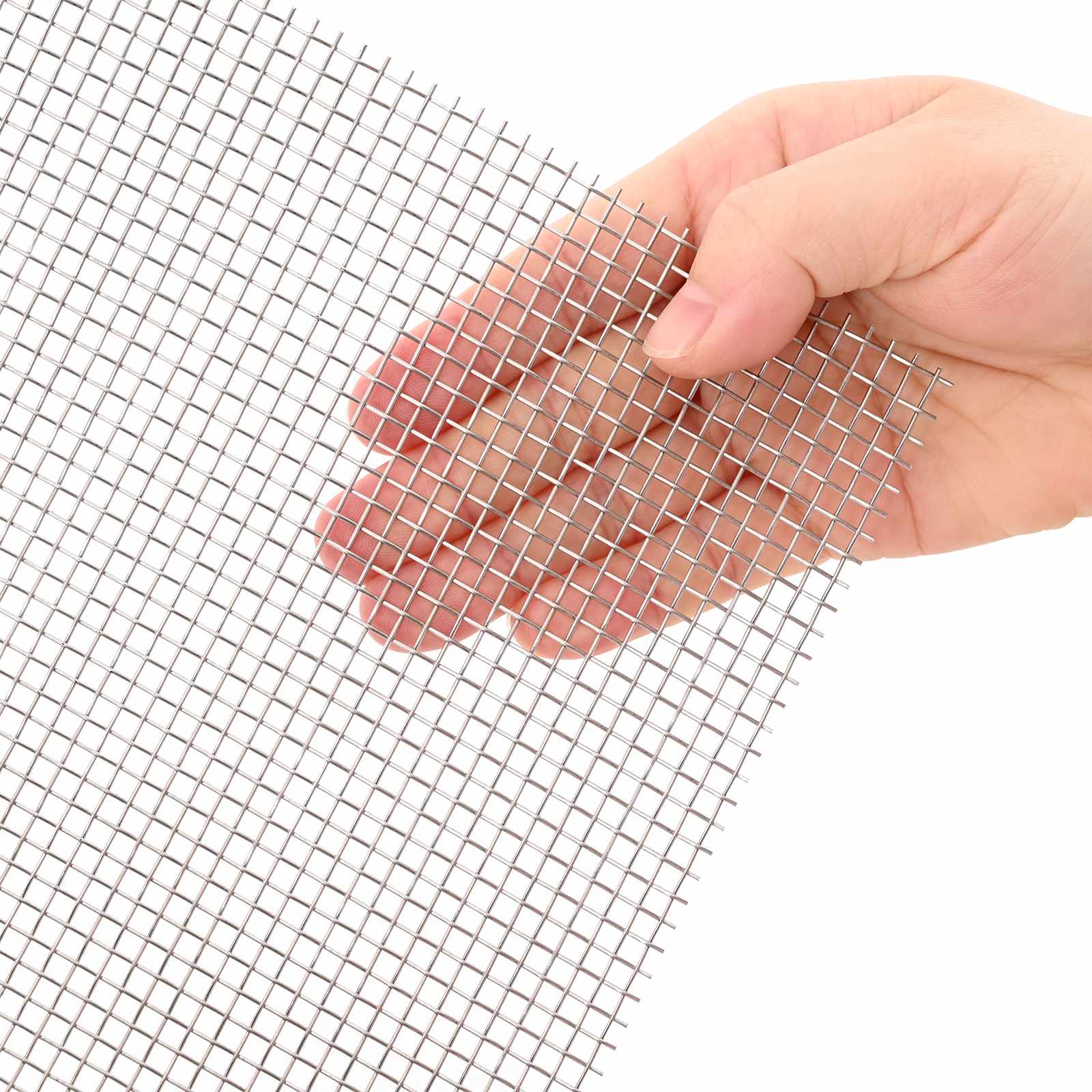 Gaas Scherm 100 x 500 cm 6 Mesh RVS 201 Zilverkleurig is nu te koop bij PeponiXL, paradijselijk wonen!