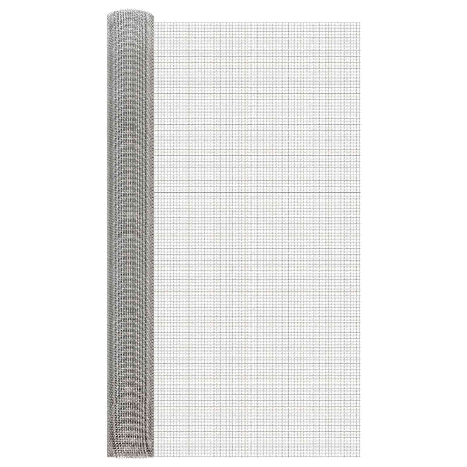 Gaas Scherm 100 x 500 cm 6 Mesh RVS 201 Zilverkleurig is nu te koop bij PeponiXL, paradijselijk wonen!