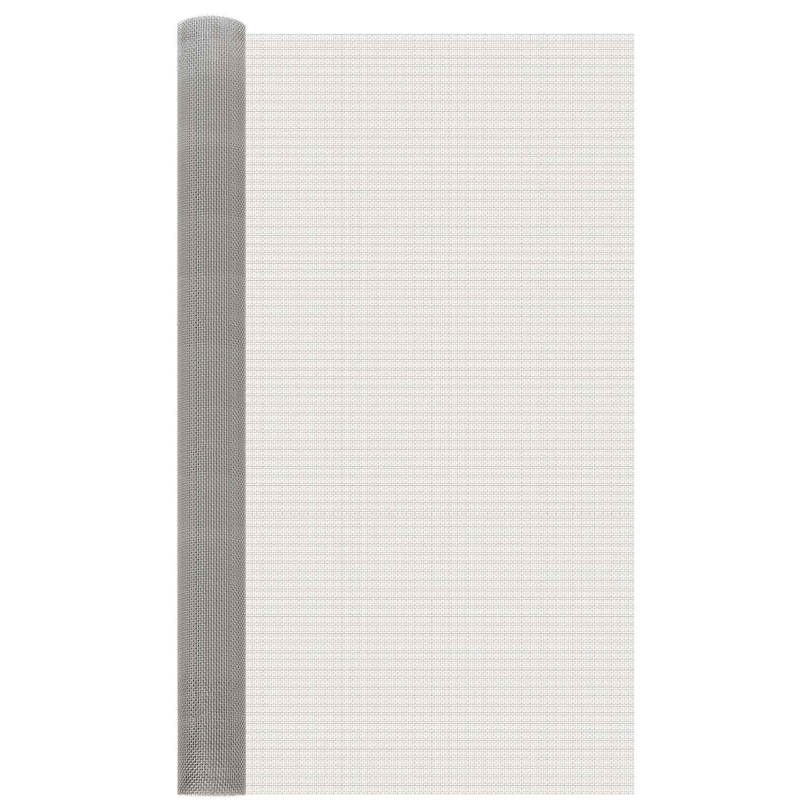 Gaas Scherm 120 x 1000 cm 6 Mesh RVS 201 Zilverkleurig is nu te koop bij PeponiXL, paradijselijk wonen!