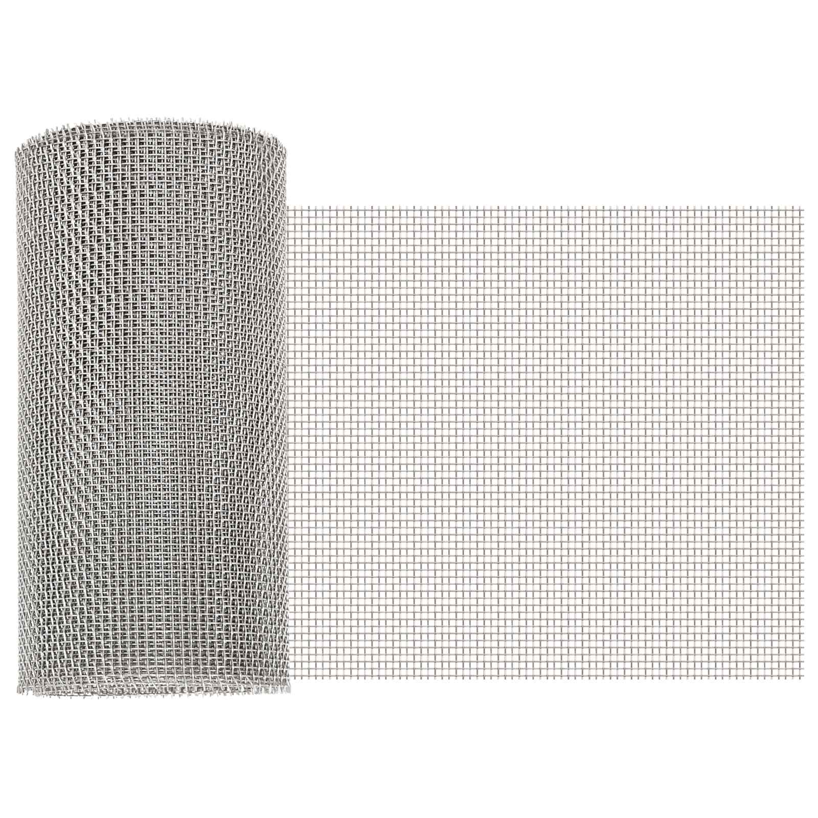 Gaas Scherm 20 x 500 cm 8 Mesh RVS 201 Zilverkleurig is nu te koop bij PeponiXL, paradijselijk wonen!