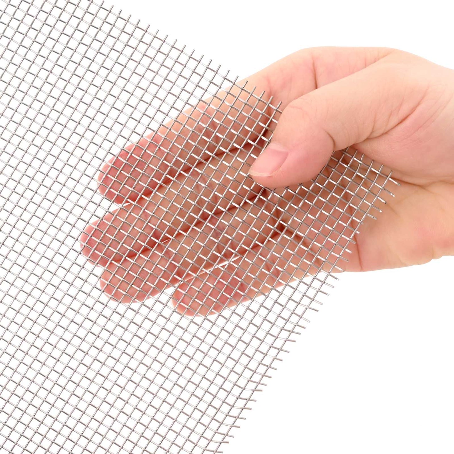 Gaas Scherm 40 x 200 cm 8 Mesh RVS 201 Zilverkleurig is nu te koop bij PeponiXL, paradijselijk wonen!