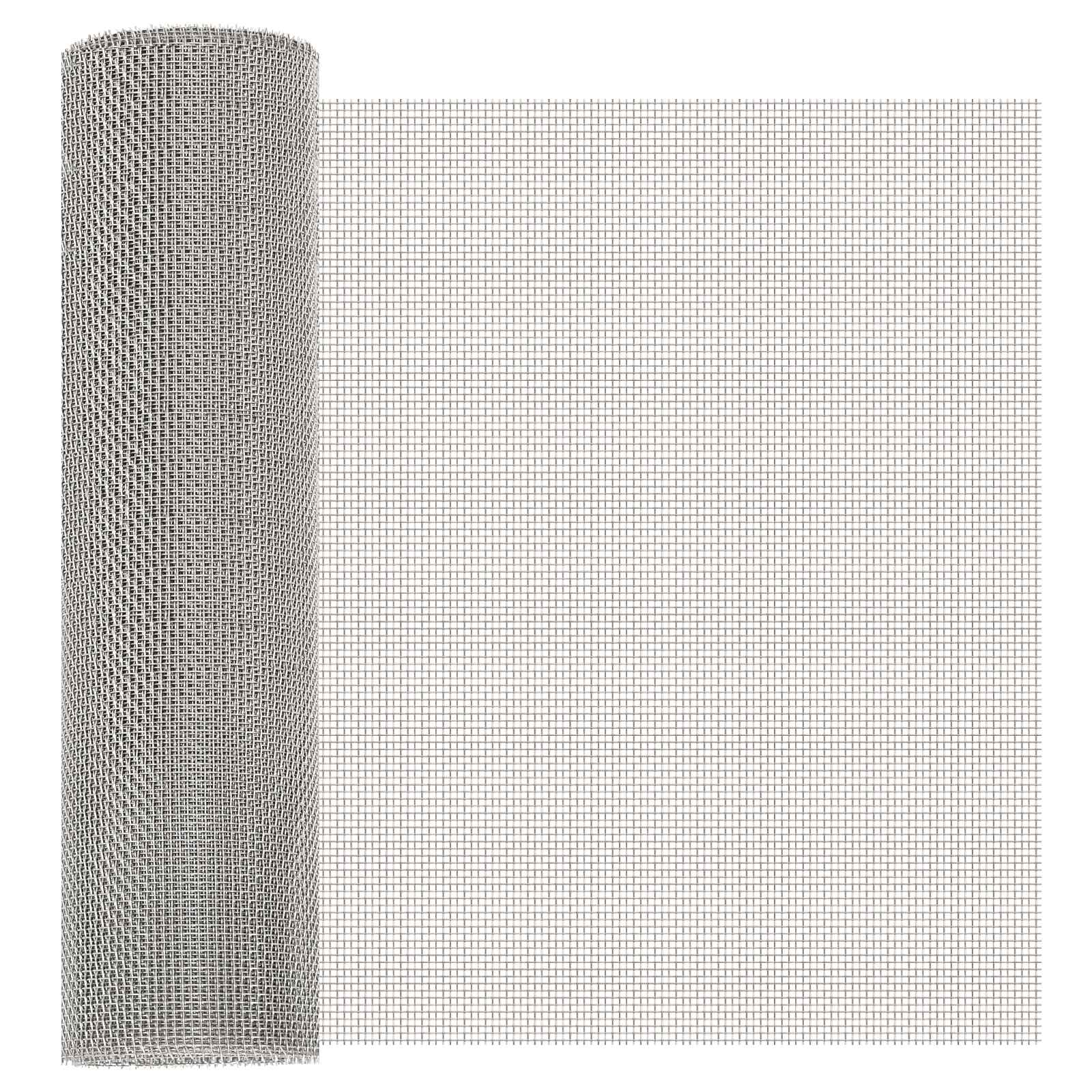 Gaas Scherm 40 x 200 cm 8 Mesh RVS 201 Zilverkleurig is nu te koop bij PeponiXL, paradijselijk wonen!