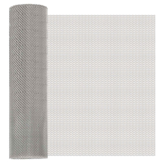 Gaas Scherm 40 x 200 cm 8 Mesh RVS 201 Zilverkleurig is nu te koop bij PeponiXL, paradijselijk wonen!