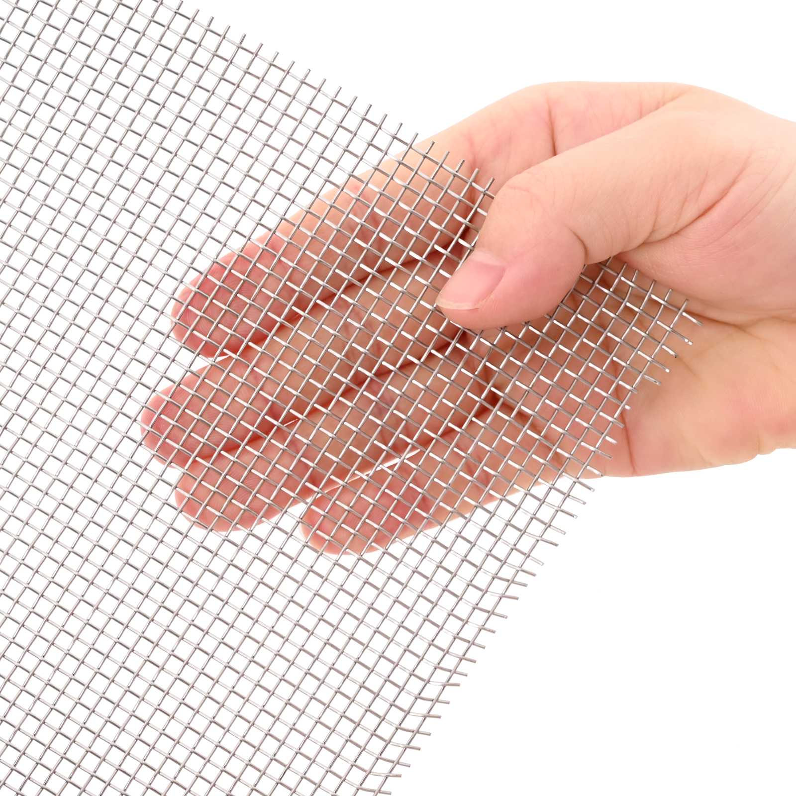 Gaas Scherm 60 x 1000 cm 8 Mesh RVS 201 Zilverkleurig is nu te koop bij PeponiXL, paradijselijk wonen!