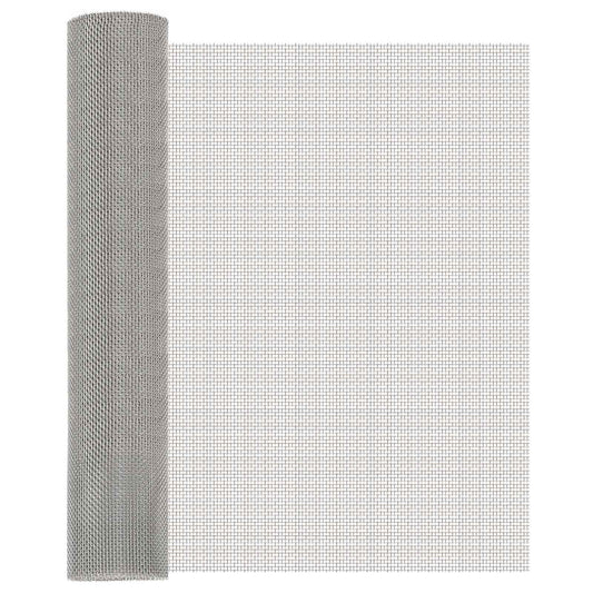 Gaas Scherm 60 x 1000 cm 8 Mesh RVS 201 Zilverkleurig is nu te koop bij PeponiXL, paradijselijk wonen!