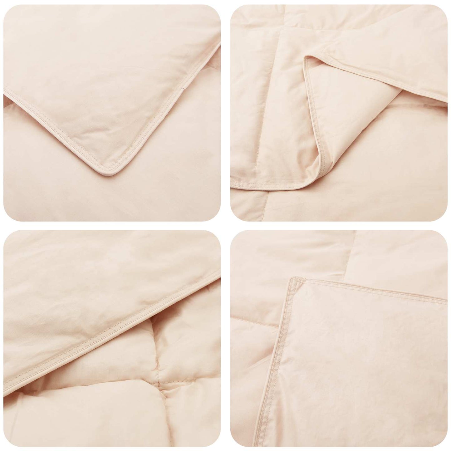 Winter dekbed Beige 140 x 200 cm 100% Natuurlijke Kapok