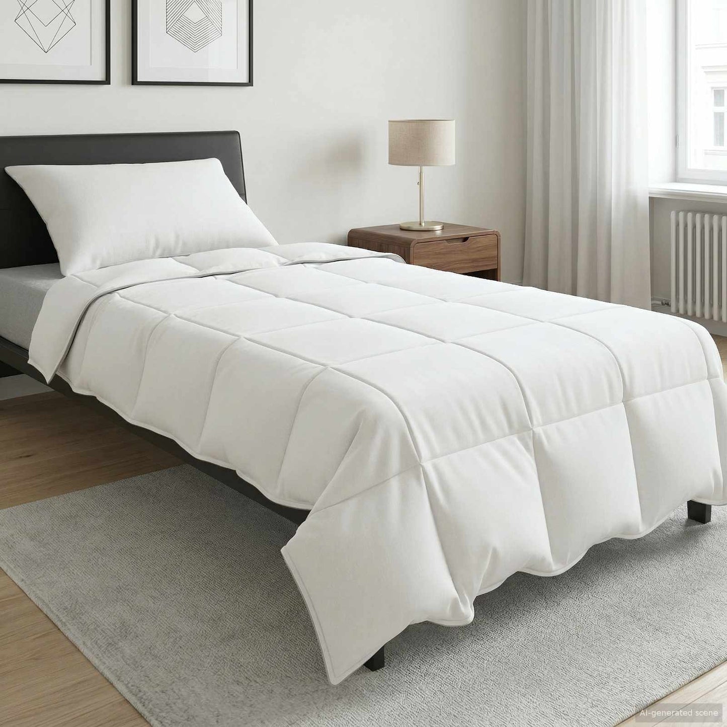 Zomer Dekbed Wit 155 x 220 cm Bamboe