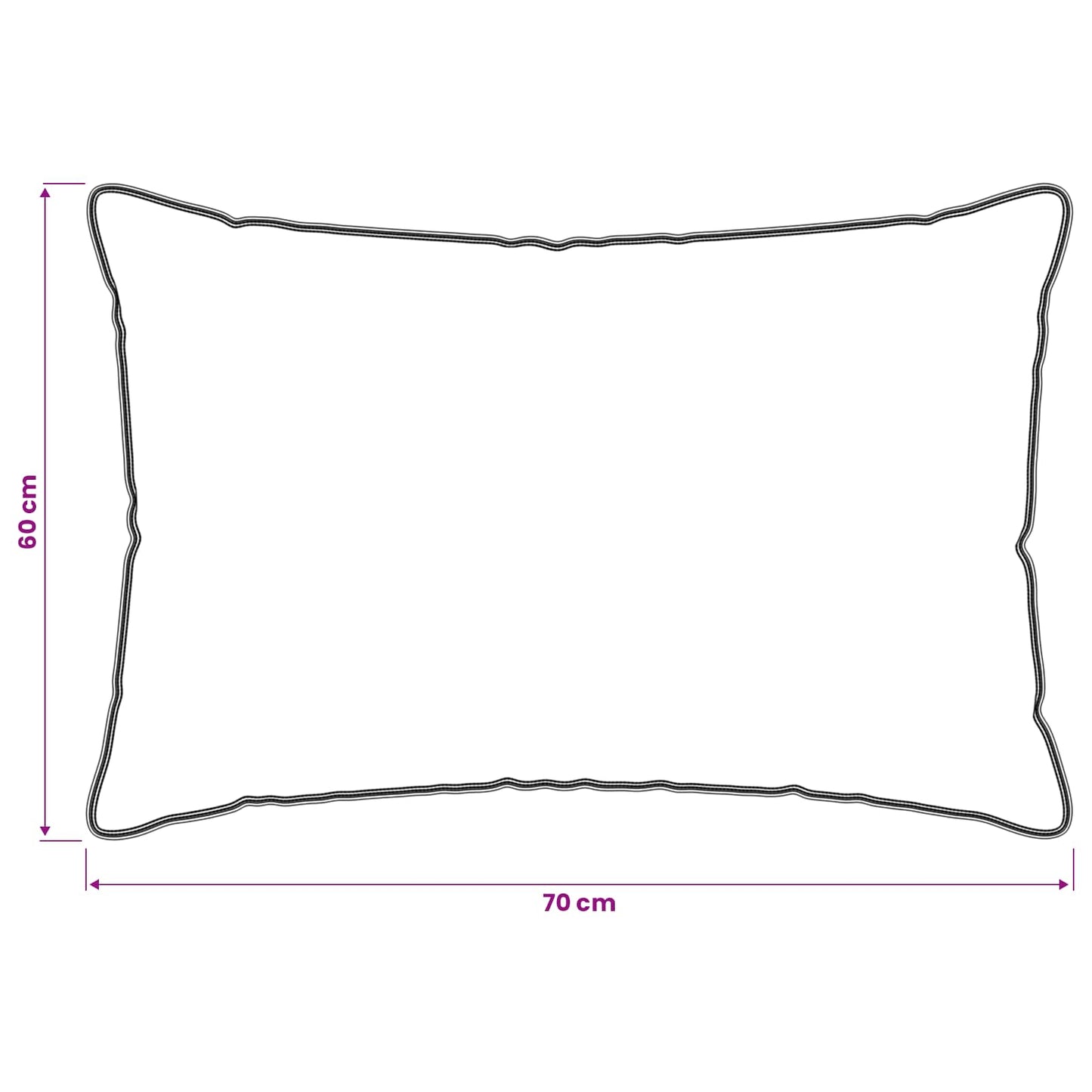 Hoofdkussen 2 pcs Wit 60 x 70 cm Bamboevezel