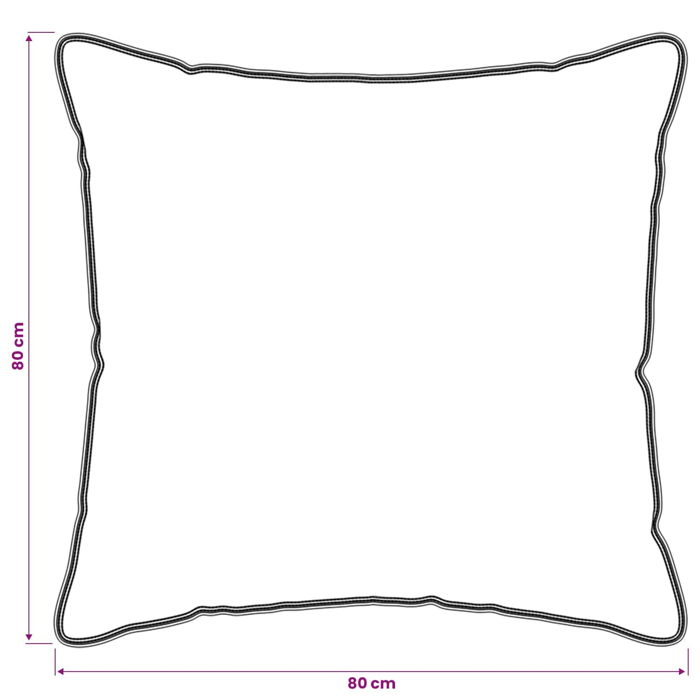 Hoofdkussen 2 pcs 80 x 80 cm Bamboevezel Wit