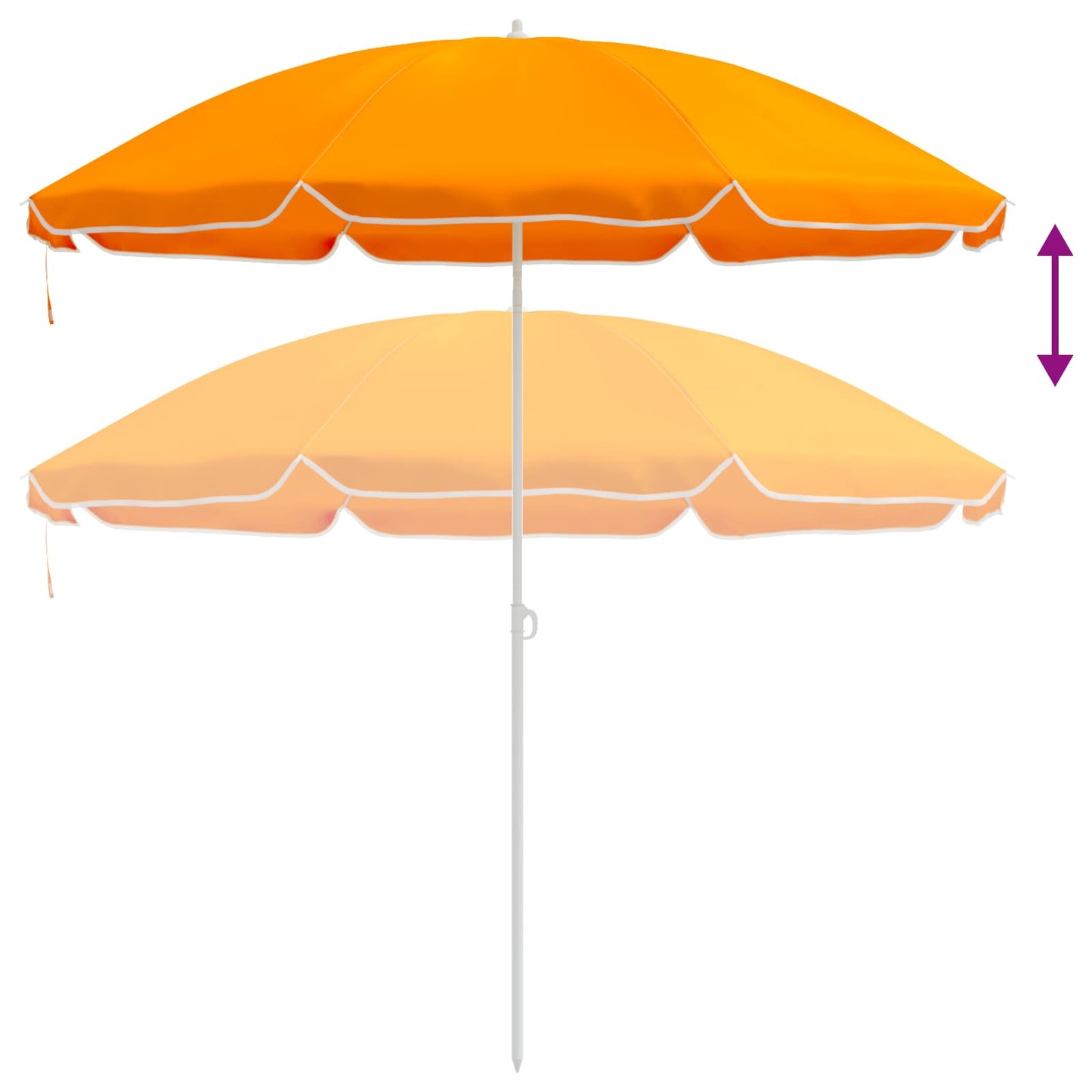 Tuinparasol 160 cm 170T polyester Oranje is nu te koop bij PeponiXL, paradijselijk wonen!