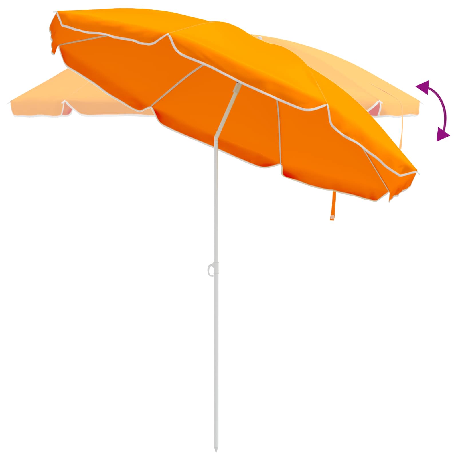 Tuinparasol 240 cm 170T polyester Oranje is nu te koop bij PeponiXL, paradijselijk wonen!