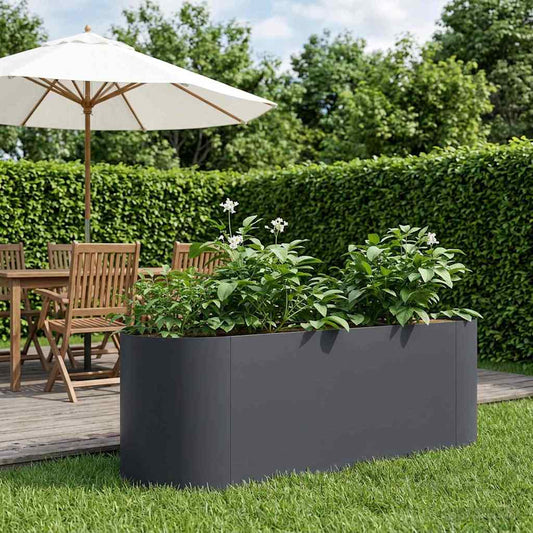 Verhoogd Tuinbed Antracietkleurig 120 x 40 x 40 cm is nu te koop bij PeponiXL, paradijselijk wonen!