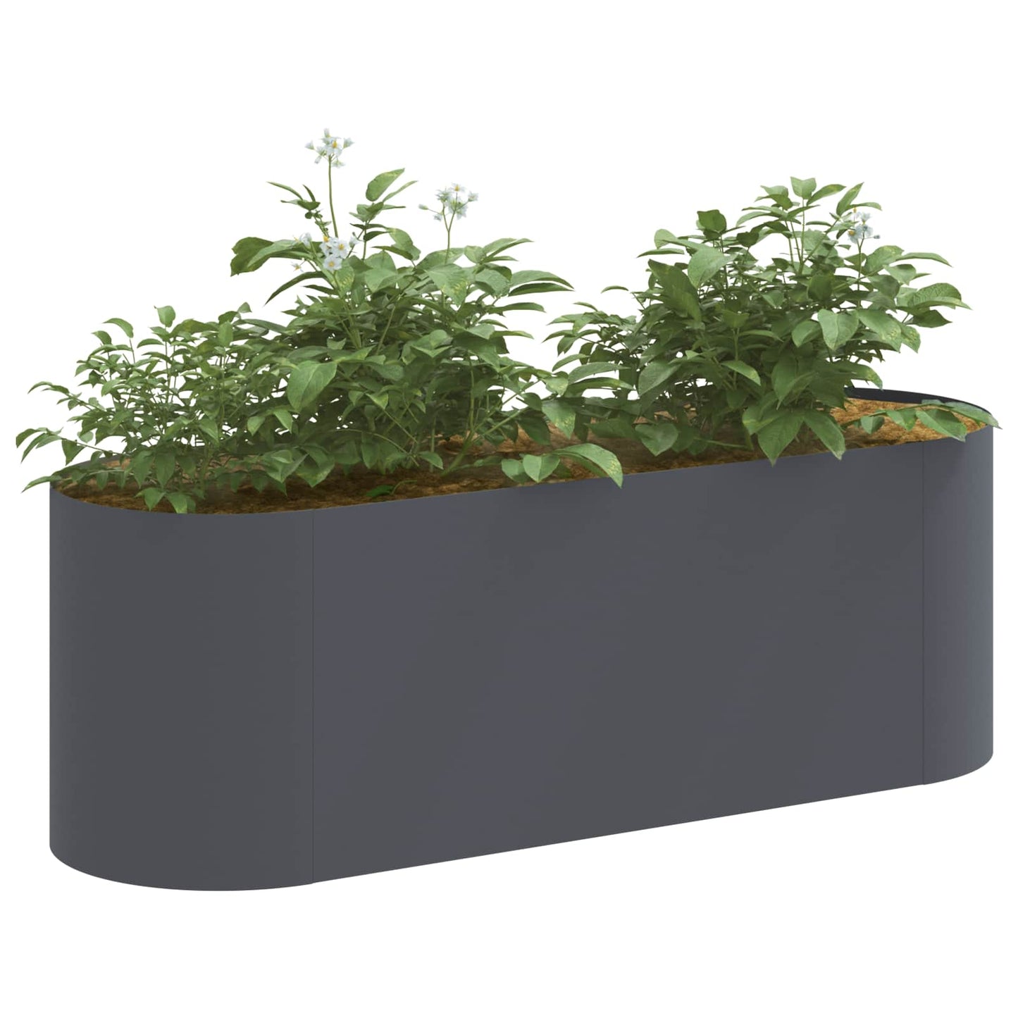 Verhoogd Tuinbed Antracietkleurig 120 x 40 x 40 cm is nu te koop bij PeponiXL, paradijselijk wonen!