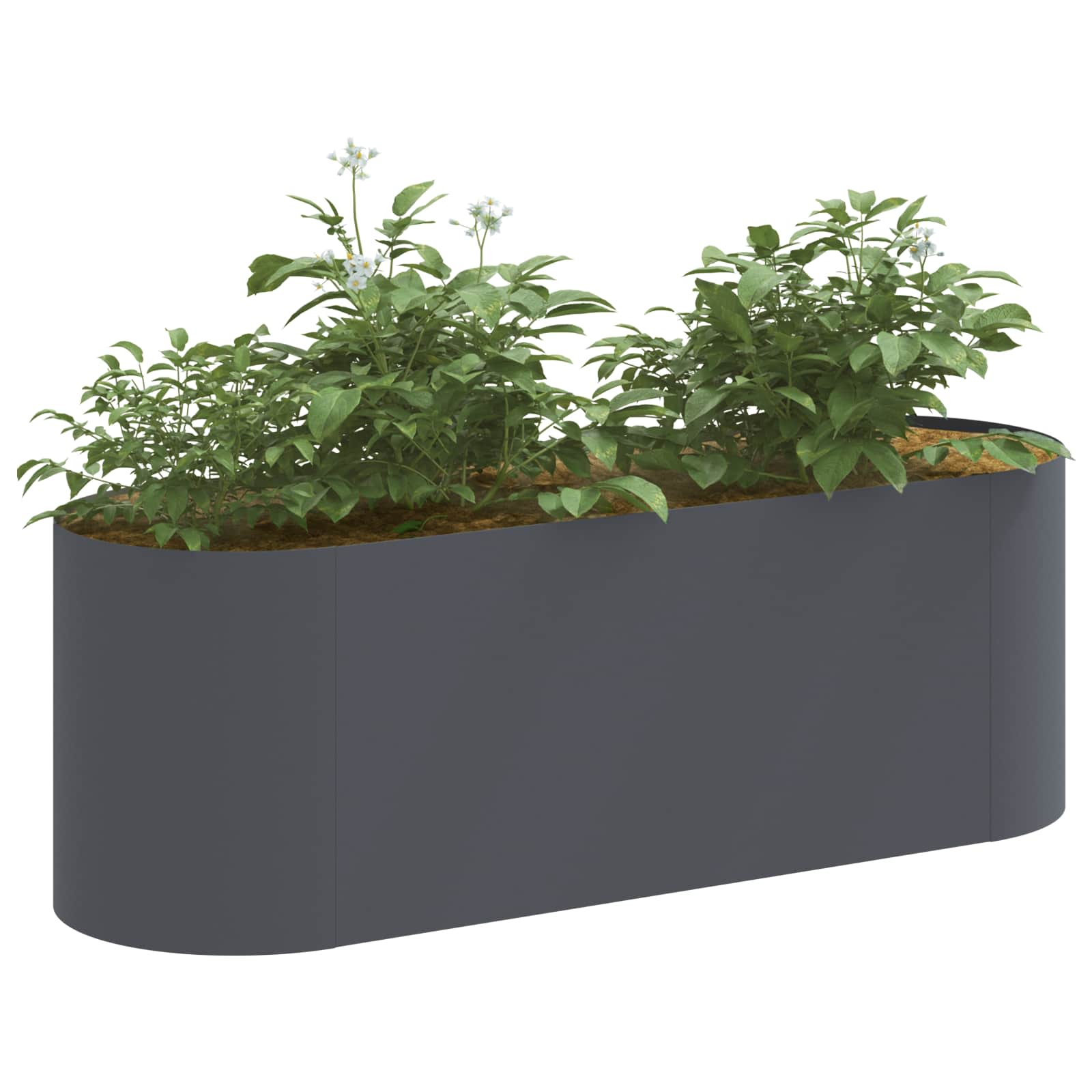 Verhoogd Tuinbed Antracietkleurig 120 x 40 x 40 cm is nu te koop bij PeponiXL, paradijselijk wonen!