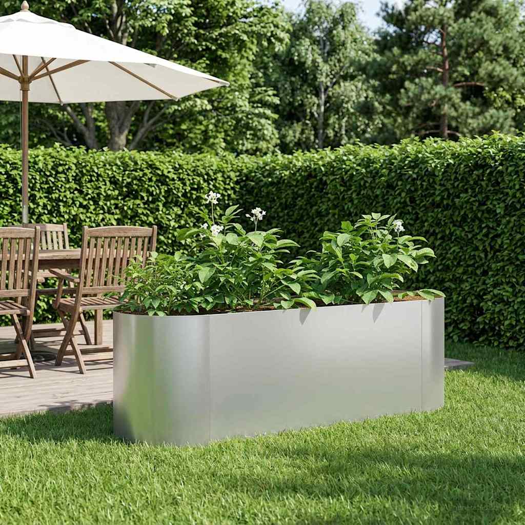 Verhoogd Tuinbed Gegalvaniseerd staal 120 x 40 x 40 cm is nu te koop bij PeponiXL, paradijselijk wonen!