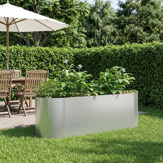 Verhoogd Tuinbed Gegalvaniseerd staal 120 x 40 x 40 cm is nu te koop bij PeponiXL, paradijselijk wonen!