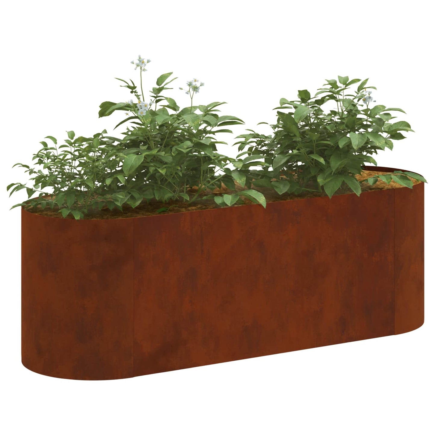Verhoogd Tuinbed weervast staal 120 x 40 x 40 cm is nu te koop bij PeponiXL, paradijselijk wonen!